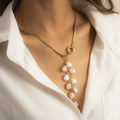 Baroque Palace Style Y Lariat Necklace Party Jewelry