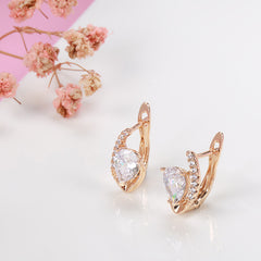 Water Drop Stone Dangle Earrings Bride Wedding Jewelry Halloween Christmas Gift