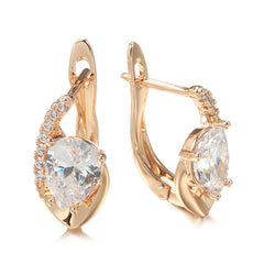 Water Drop Stone Dangle Earrings Bride Wedding Jewelry Halloween Christmas Gift