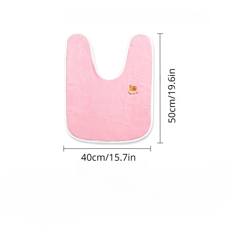 Kids Washcloth & Bib Set Soft Absorbent Drool Towel