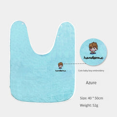 Kids Washcloth & Bib Set Soft Absorbent Drool Towel