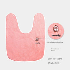 Kids Washcloth & Bib Set Soft Absorbent Drool Towel