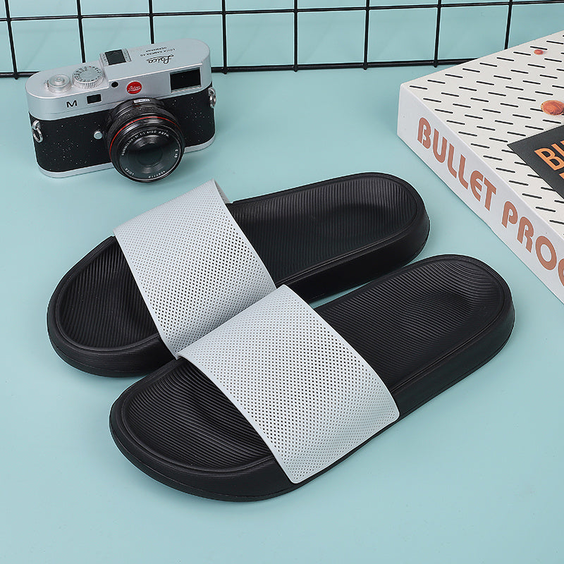 Men's Non-Slip Slides Open Toe Shoes for Indoor Outdoor Beach