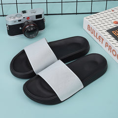 Men's Non-Slip Slides Open Toe Shoes for Indoor Outdoor Beach