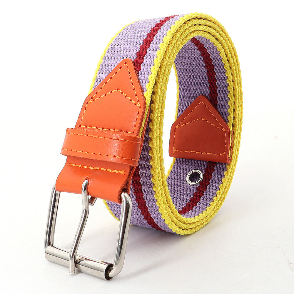 Men Women Leather Belt Pin Buckle Outdoor Casual Jeans Belt