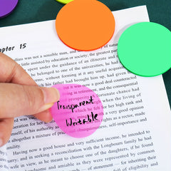160 Transparent Sticky Notes Waterproof Sticky Tabs Clear Stickers Page Flags