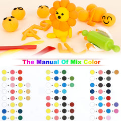 48 Colors Air Dry Clay Magic Clay With Tools Ultra Light Modeling Clay