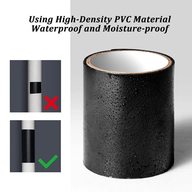 Waterproof Tape PVC Water Pipe Plugging Seal Repair