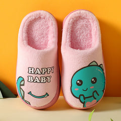 Dino Slip-On Fleece House Shoes for Girls