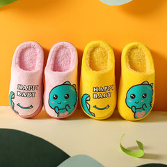 Dino Slip-On Fleece House Shoes for Girls
