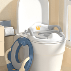 Child Toilet Seat with Handle and Anti-Slip Design