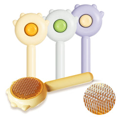 Cat Scratcher Hair Brush Cat Claw Self Cleaning Pet Grooming Brush