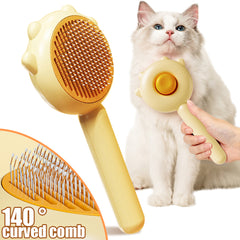 Cat Scratcher Hair Brush Cat Claw Self Cleaning Pet Grooming Brush