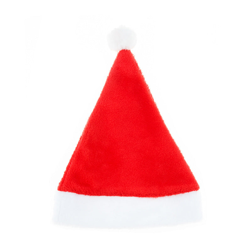 Plush Christmas Hat Short Plush Christmas Decorations