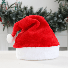 Plush Christmas Hat Short Plush Christmas Decorations