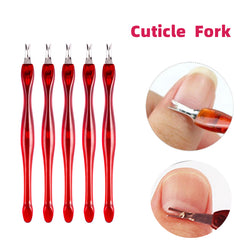 5 Pcs Set Nail Art Manicure Exfoliating Fork Dead Skin Peeling Nail Tools