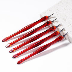 5 Pcs Set Nail Art Manicure Exfoliating Fork Dead Skin Peeling Nail Tools