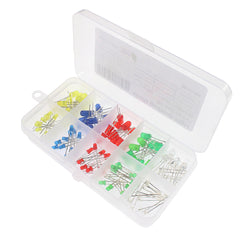 100PCS LED Assortment Kit Red Yellow Green DIY Electronics F3 F5 Emitting Diodes