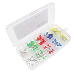 100PCS LED Assortment Kit Red Yellow Green DIY Electronics F3 F5 Emitting Diodes