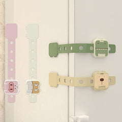 5pcs Adhesive Child Safety Lock Cartoon Shape Drawer Refrigerator Cabinet