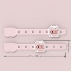 5pcs Adhesive Child Safety Lock Cartoon Shape Drawer Refrigerator Cabinet
