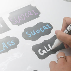 8pcs Vinyl Chalkboard Label Stickers Blackboard ChalkBoard Stickers
