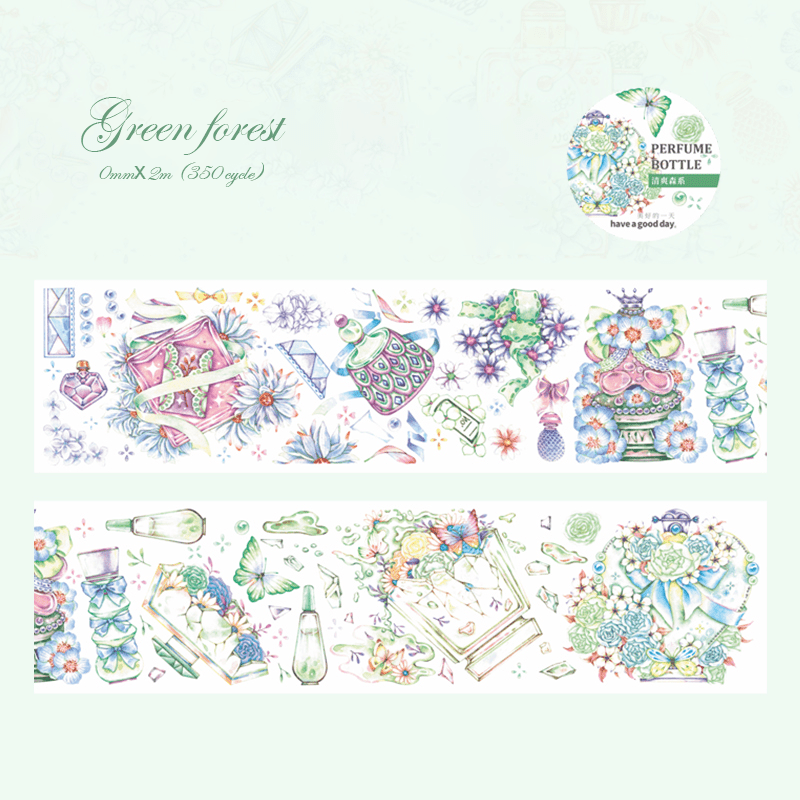 Perfume Glass Washi Tape Set for DIY Crafts