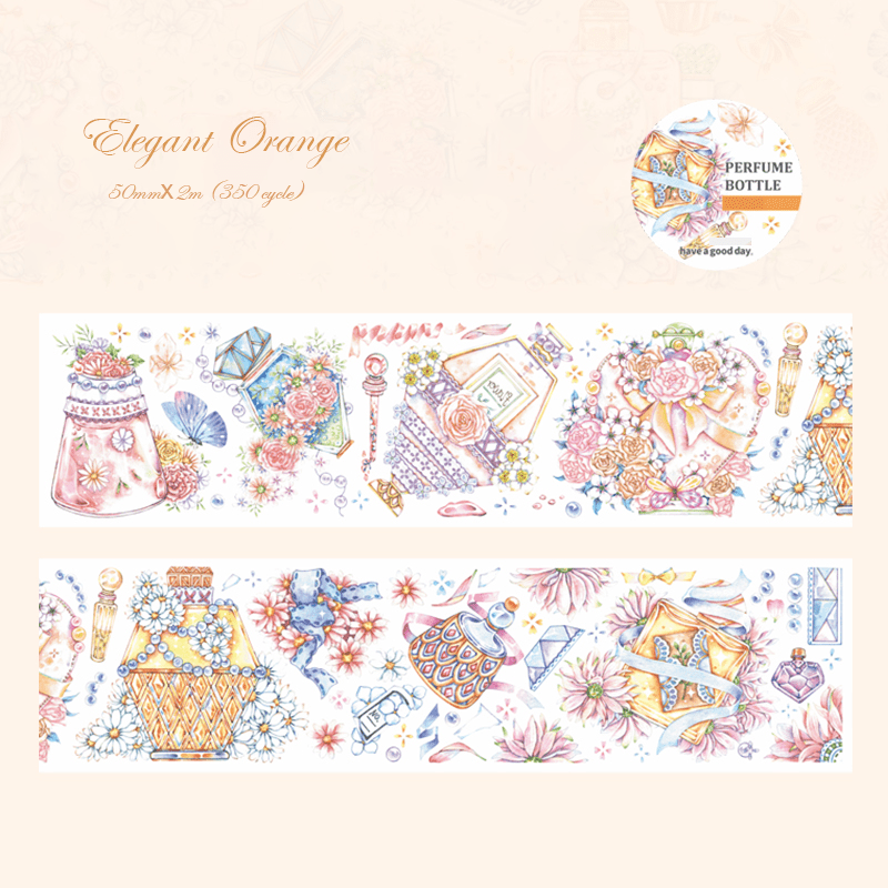 Perfume Glass Washi Tape Set for DIY Crafts