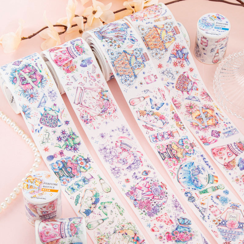 Perfume Glass Washi Tape Set for DIY Crafts