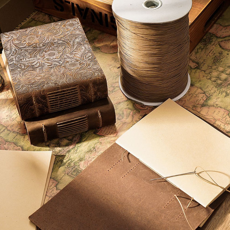 Vintage Leather Notepad Creative Notebook 19.05cm 200 Sheets 400 Pages Gift