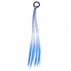 Girl's Gradient Braid Wig Hair Tie Weaving Simulation Twist Braid Hair Elastic