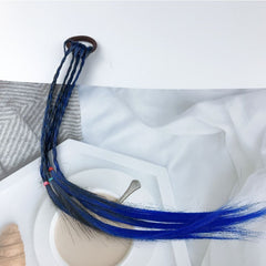 Girl's Gradient Braid Wig Hair Tie Weaving Simulation Twist Braid Hair Elastic