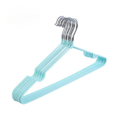 10pcs Wardrobe Drying Hanger Random Metal Hook Household Cloth Portable