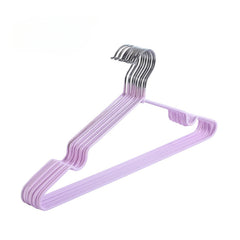 10pcs Wardrobe Drying Hanger Random Metal Hook Household Cloth Portable