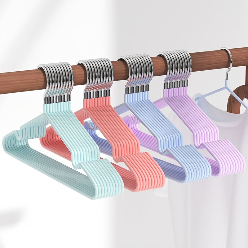 10pcs Wardrobe Drying Hanger Random Metal Hook Household Cloth Portable