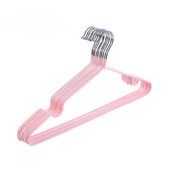 10pcs Wardrobe Drying Hanger Random Metal Hook Household Cloth Portable