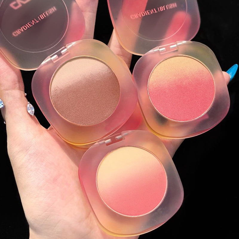 Gradient Blush Palette Contouring Palette Tea Pink Non Fly Powder