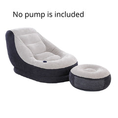 Inflatable Deck Chair Lounger Sofa for Indoor Outdoor Travel Camping