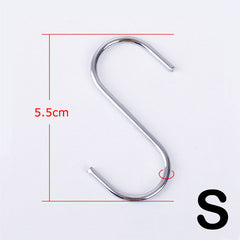 10pcs Stainless Steel S Hook Multifunctional Hanger Clasp
