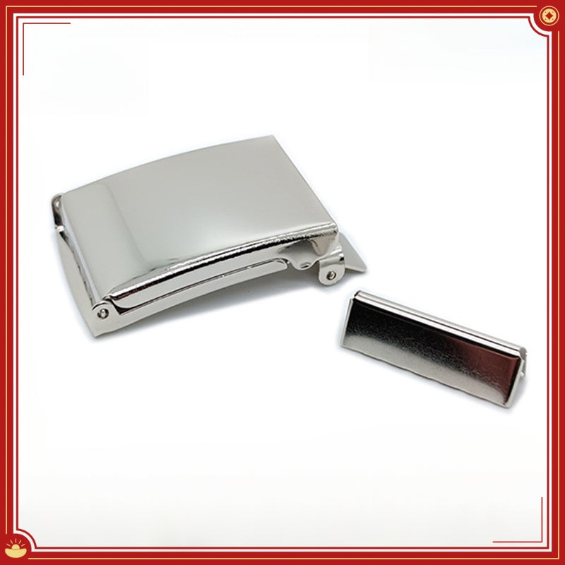 Copper Iron Metal Belt Buckle 40mm Flip Cover Men's Canvas Belt Accessories