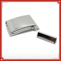 Copper Iron Metal Belt Buckle 40mm Flip Cover Men's Canvas Belt Accessories
