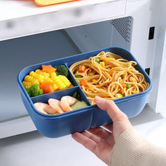 Plastic Lunch Box Microwave Large Capacity 2 3 Grids Kitchen Accessories
