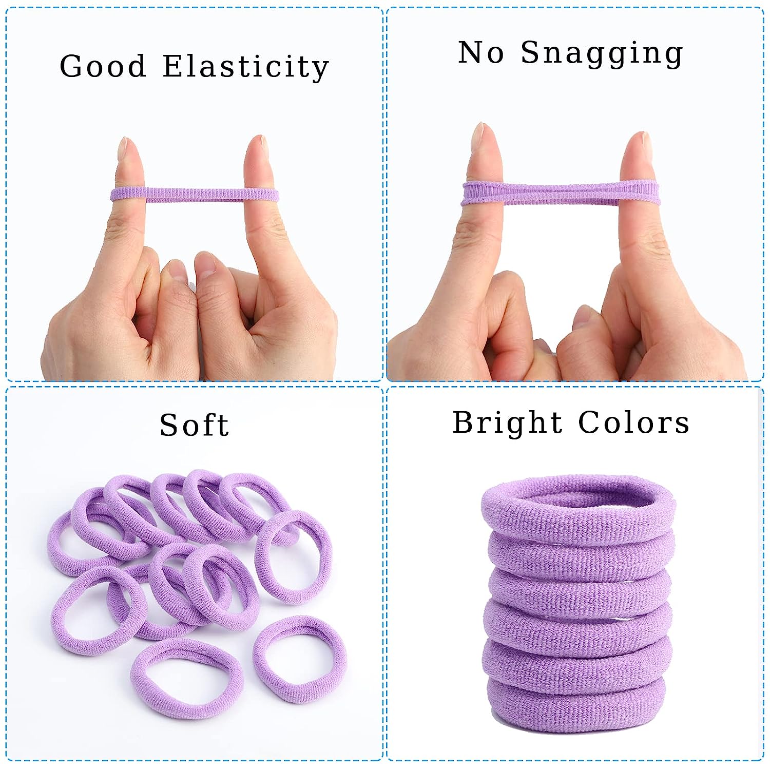 Colorful Cartoon Flower Fruit Scrunchies Hair Bands for Baby Girls