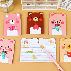 4pcs Little Bear Notebook Cute Animal Cartoon Notebooks
