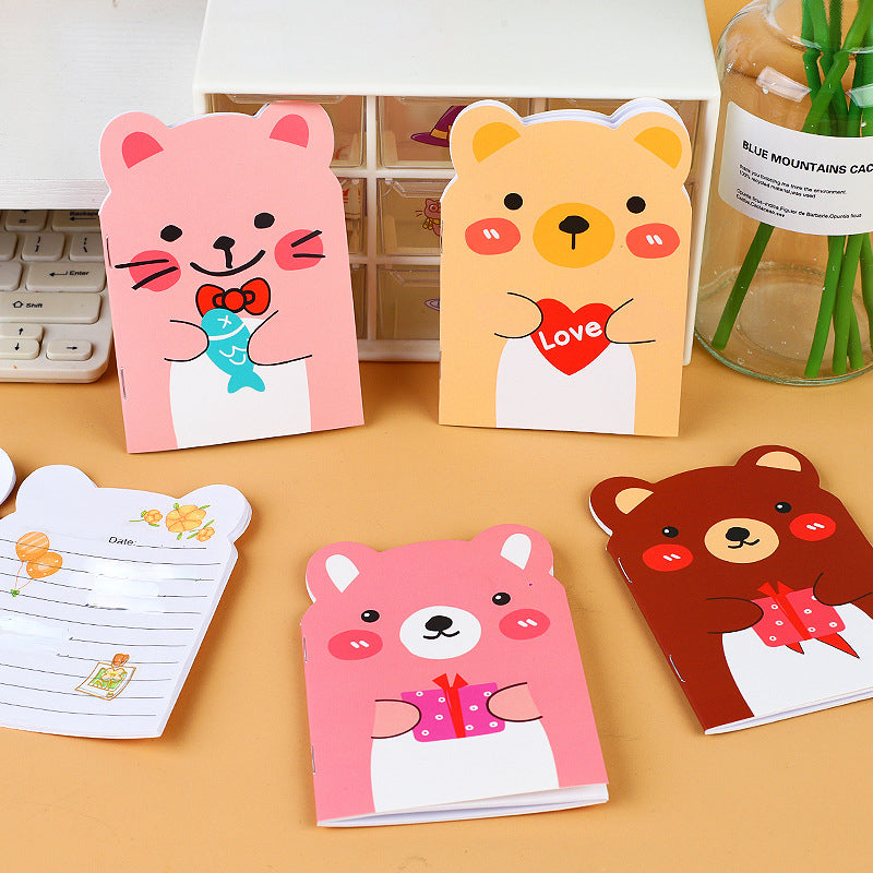 4pcs Little Bear Notebook Cute Animal Cartoon Notebooks