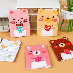 4pcs Little Bear Notebook Cute Animal Cartoon Notebooks