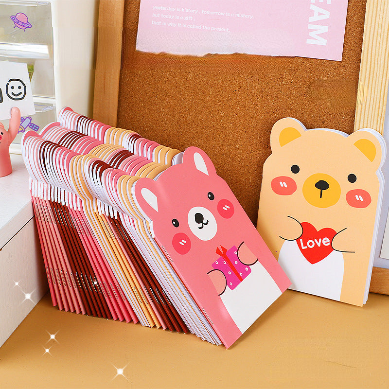 4pcs Little Bear Notebook Cute Animal Cartoon Notebooks