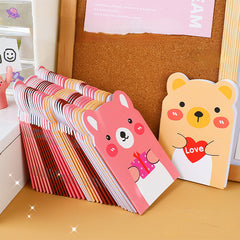 4pcs Little Bear Notebook Cute Animal Cartoon Notebooks