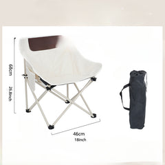 Portable Folding Chair Aluminum Alloy Moon Chair for Outdoor Camping Picnic