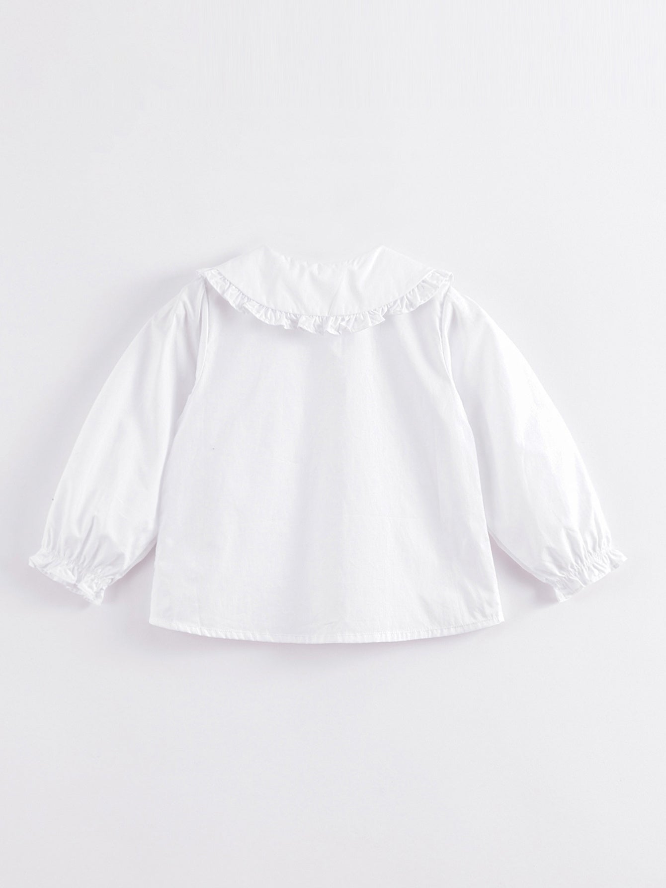 MARC&JANIE Girls Cotton Ruffle Trim Collar Shirt Kid s Button Down Blouse